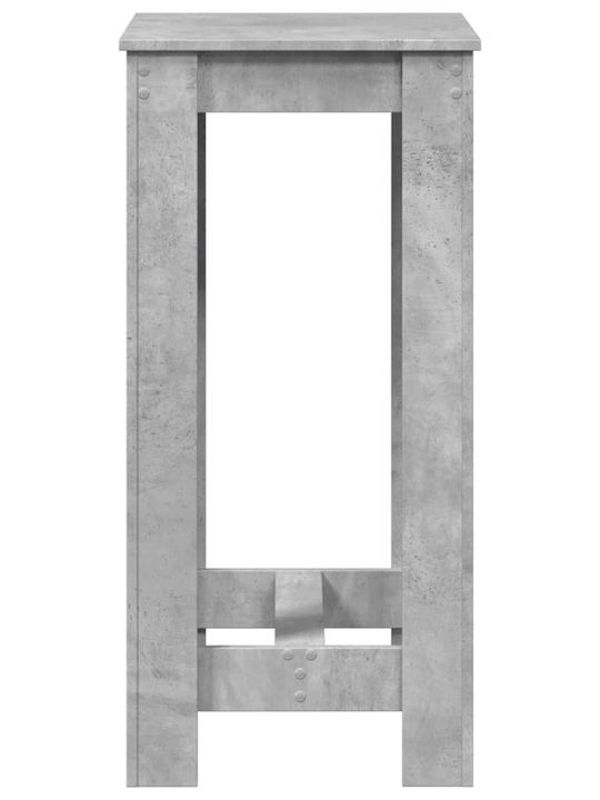 Τραπέζι Μπαρ Ξύλινο Γκρι 51x50x103.5εκ.