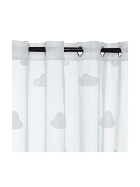 Kids Grommet Top Curtain Nuage White 140x240cm