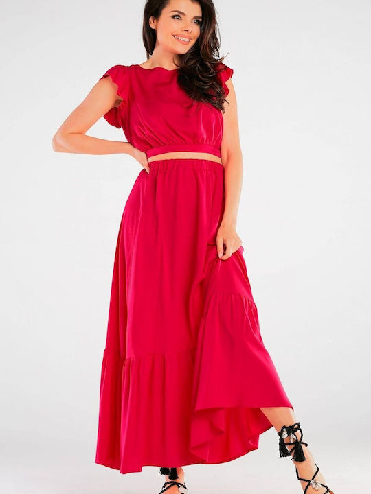 Awama Maxi Skirt in Pink color