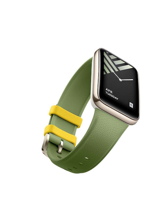Xiaomi Λουράκι Δερμάτινο Πράσινο (Xiaomi Smart Band 7 Pro)