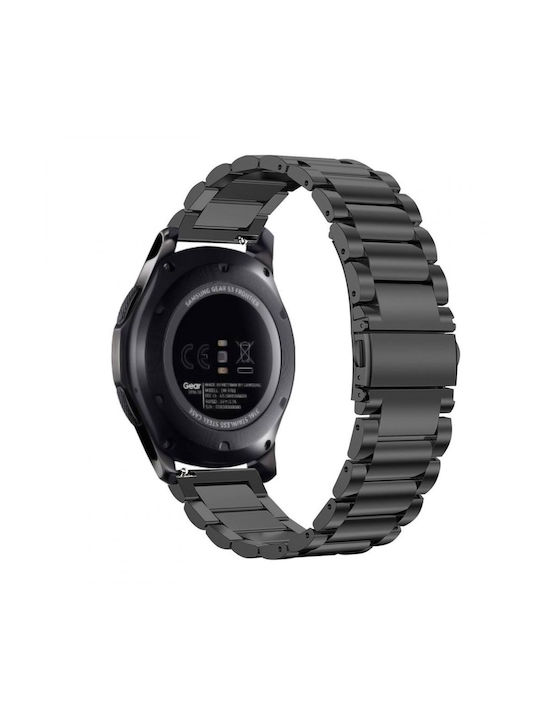 Techsuit Каишка Неръждаема стомана Черен (Huawei Watch GT 4 (41мм)/W1/Honor Watch S1/Garmin Venu 2S/Vivoactive 4S)