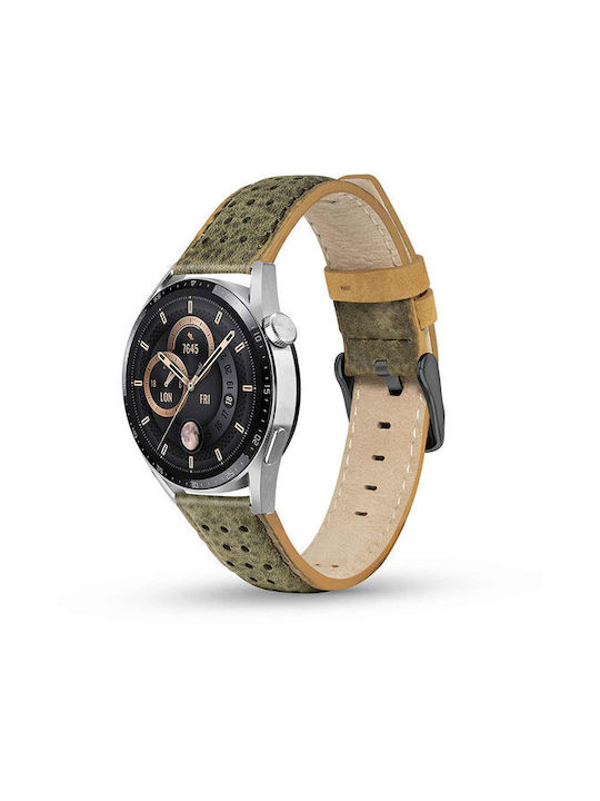 Timberland Daintree Armband Leder Khaki (Universal 22mm) TDOUL0000602