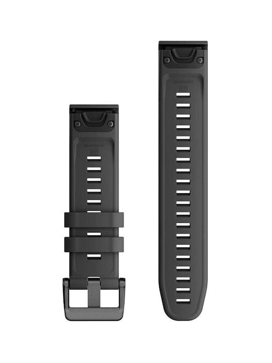 Garmin QuickFit 22 Strap Silicone Graphite (Fenix 5 / 5 Plus / 6 / 6 Pro / 7 / 7 Pro / 8 (47mm))