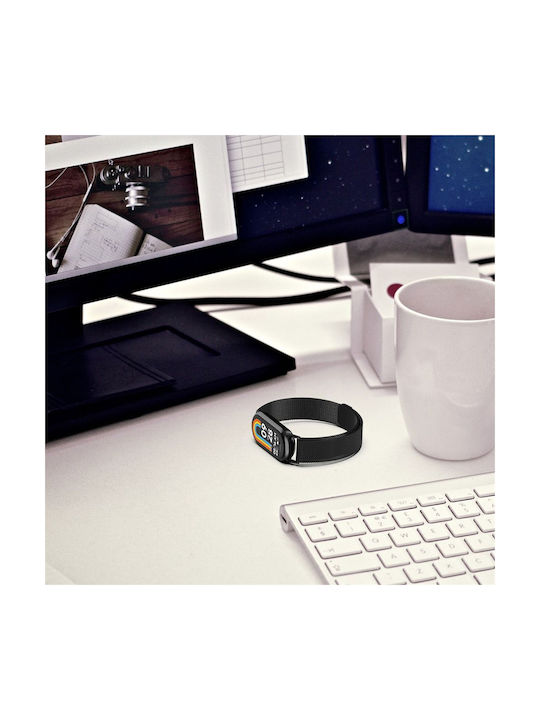Tech-Protect Milaneseband Strap Stainless Steel Black (Smart Band 8 / 8 NFC)