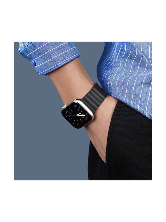 Dux Ducis Magnetic Λουράκι Σιλικόνης Black / Orange (Apple Watch 38/40/41mm)