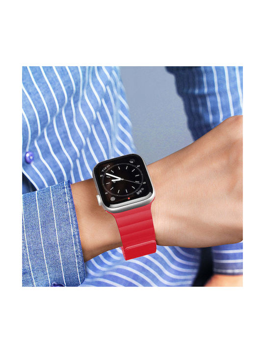 Dux Ducis Magnetic Λουράκι Μεταλλικό Κόκκινο (Apple Watch 38/40/41mm)