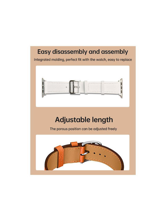 Devia Elegant Strap Synthetic Leather Orange (Apple Watch 38/40/41/42mm)