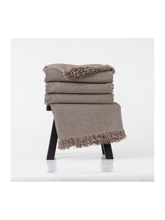 Borea Sicily Sofa Throw 2 Seater Chenille 180x250cm Grey
