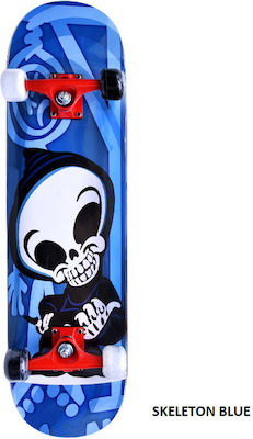 Athlopaidia Complete Shortboard 8" Blue Skull