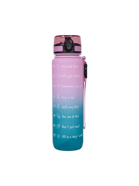 Παγουρι Vidro Bpa Free 1000ml Ombre Light Blue-pink Rise & Shine