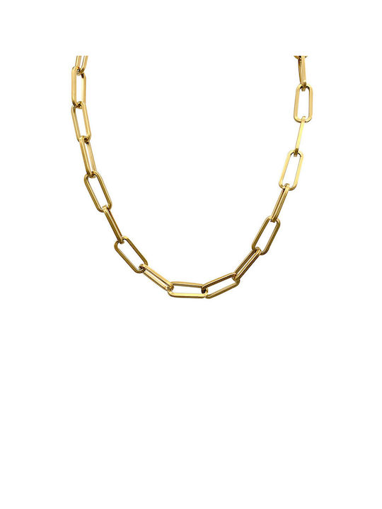 Rock Club Necklace Gold Plated