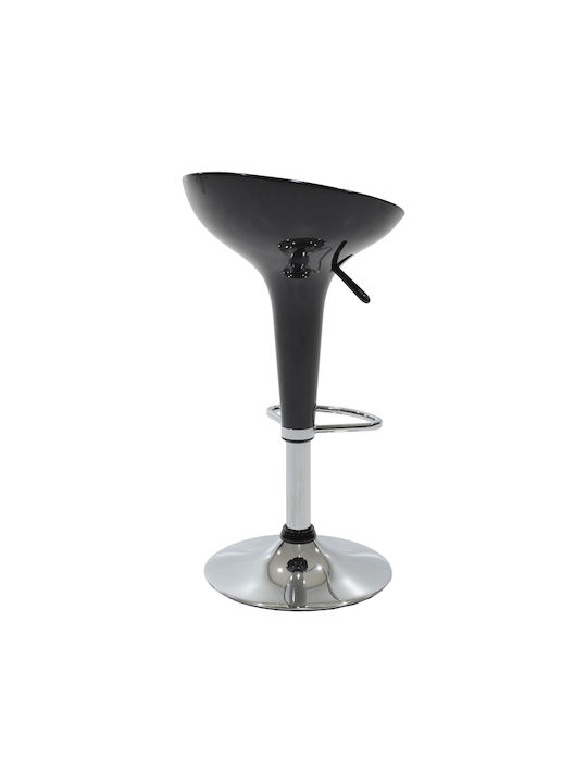 Stool Bar Felice with Adjustable Height Black-Chrome Base