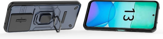 Sliding Camshield Задна корица Силикон / Пластмаса Син (Redmi 13 / Poco M6 4G)