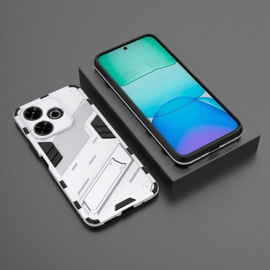 Punk Armor Back Cover Silicone White (Redmi 13 / Poco M6 4G)