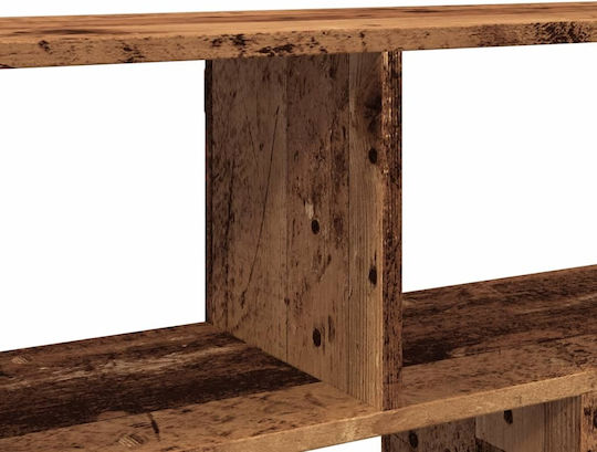 Brown Wall Shelf 100x25x50cm