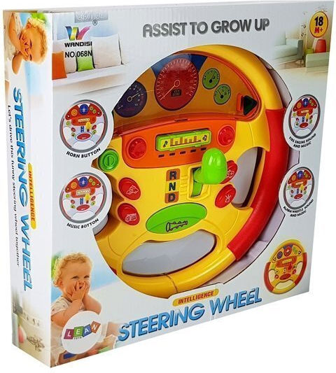 Lean Toys Lenkrad mit Licht und Geräuschen