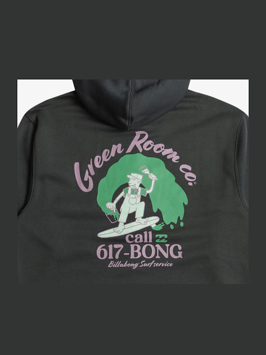 Surf Service Po Φούτερ με Κουκούλα Slate Green