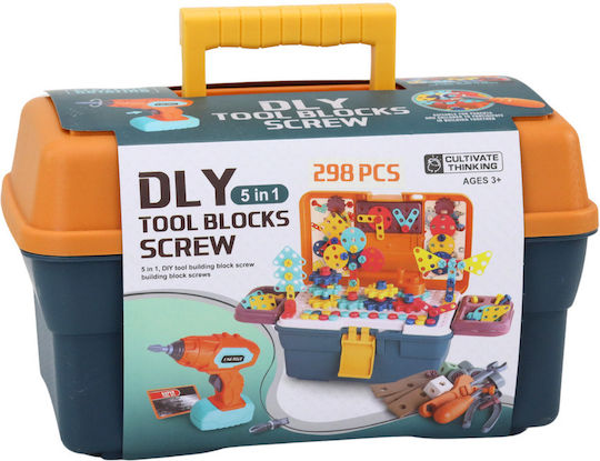 Lean Toys Παιχνίδι Κατασκευών Ξύλινo για Παιδιά 3+ Ετών