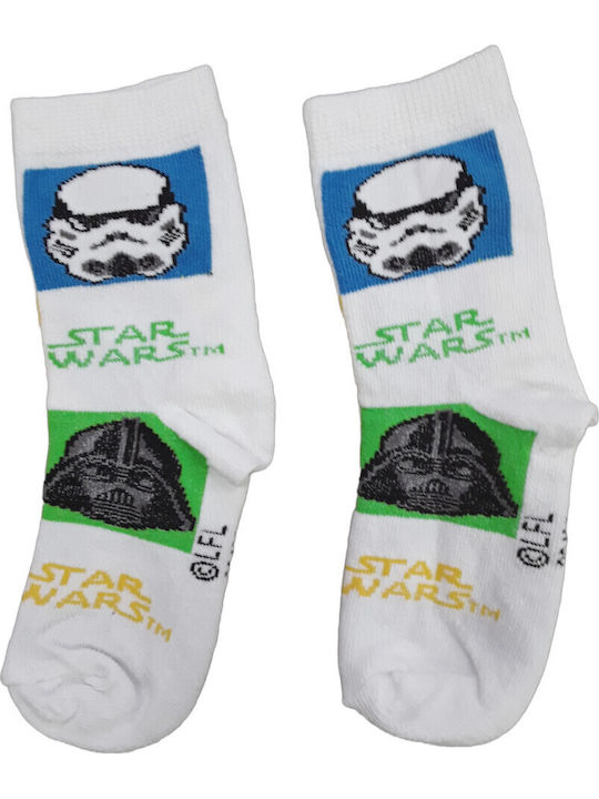 Disney Παιδικές Κάλτσες Star Wars White