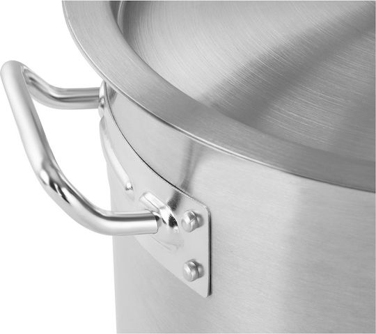 Royal Catering Stainless Steel Cooking Pot Lid Induction Cooker 21 L Royal Catering Stainless Steel Cooking Pot Lid Induction Cooker 21 L