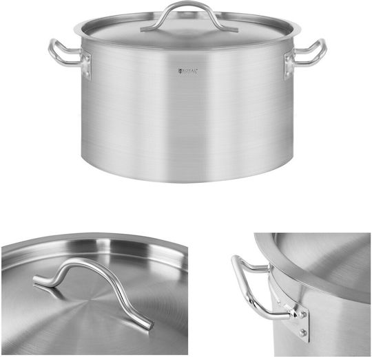 Royal Catering Βαθιά Ανοξείδωτη Κατσαρόλα 14lt / 20cm