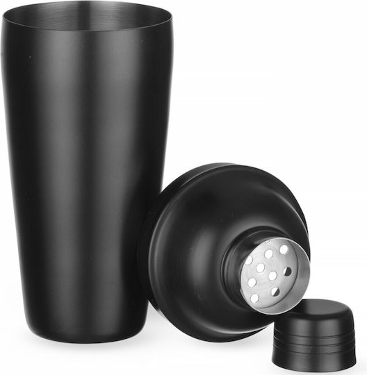 3-piece Cobbler Cocktail Shaker 0.8 L Black