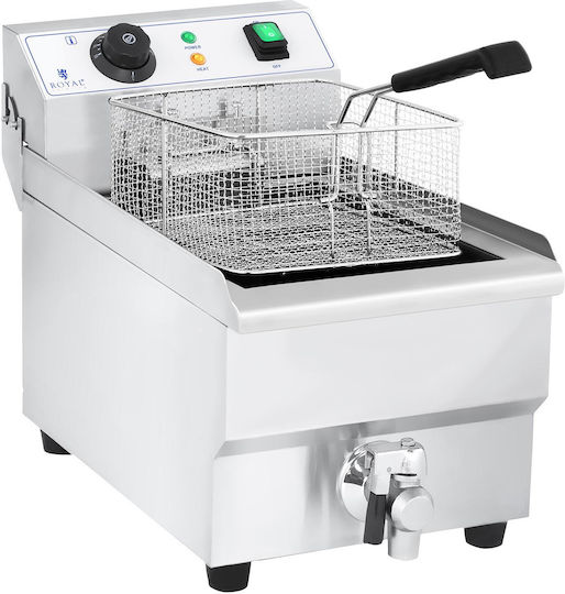 Friteuză electrică profesională de 10l cu robinet 230v