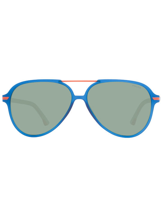 Police Sunglasses with Blue Plastic Frame SPL582M Z80X