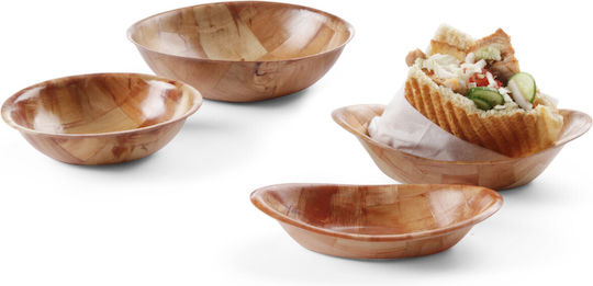 Oval Wooden Kitchen Bowl 230x180mm Hendi 425602