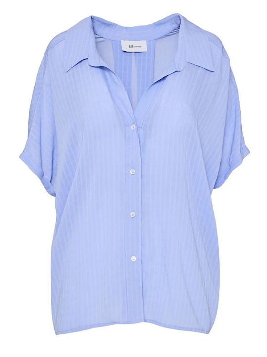Women's Short Sleeve Shirt Sky Blue