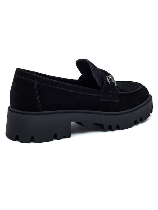 Franchesca Moretti Women's Moccasins in Black Color