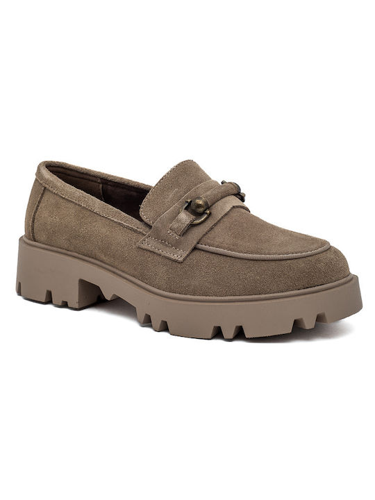 Franchesca Moretti Women's Moccasins in Brown Color