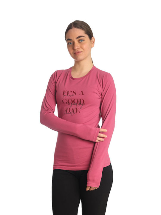 Paco & Co Women's Summer Blouse Long Sleeve D. Pink