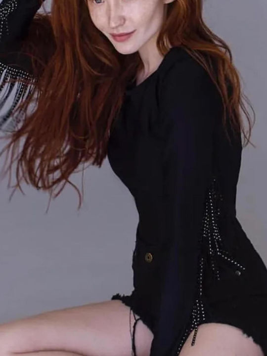 Women's Blouse Long Sleeve Black