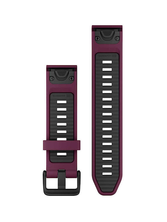 Garmin Quickfit 20 Merlot Graphit Silikonarmband Garmin Quickfit 20 Merlot Graphit Silikonarmband