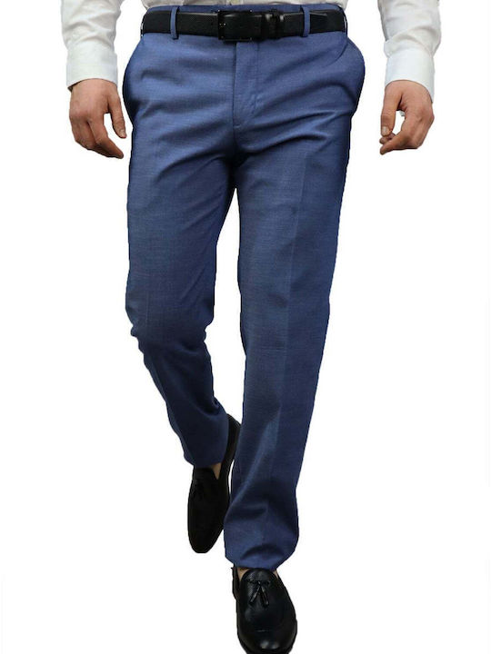 Men's Summer Suit Slim Fit Blue Terylene