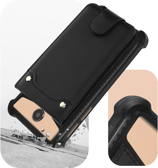 Universal Shock Absorbing Case 5.0" – 5.3" Smartphones + Card Slots – Black