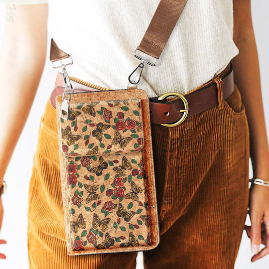 Avizar Laptop Bag Simplified Butterfly Design Triple Magnetic Pocket Multicolour