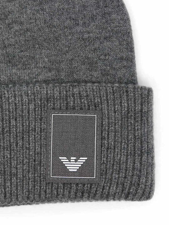 Beanie Unisex Beanie Knitted in Gray color