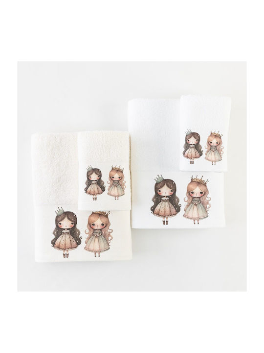 Borea Set of baby towels 2pcs Ecru