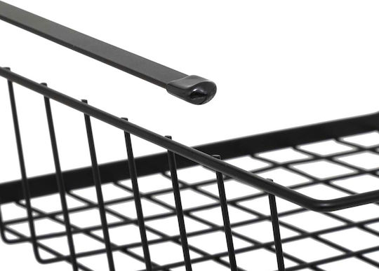 5Five Raft Suspendat F-V Metalic 31.5x31x12cm Negru