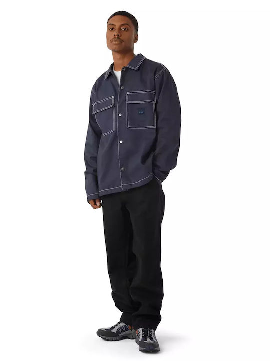 HUF Herren Jacke Lässig Navy