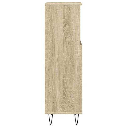 vidaXL Wall Hung Cabinet Bathroom Column Cabinet L30xD30xH100cm Sonoma