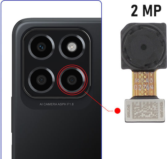 Relife Camera Module for Honor X8 5G 2MP Depth Sensor Black