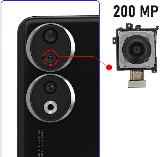 Clappio Camera Modul Honor 90 200mp Main Sensor Black