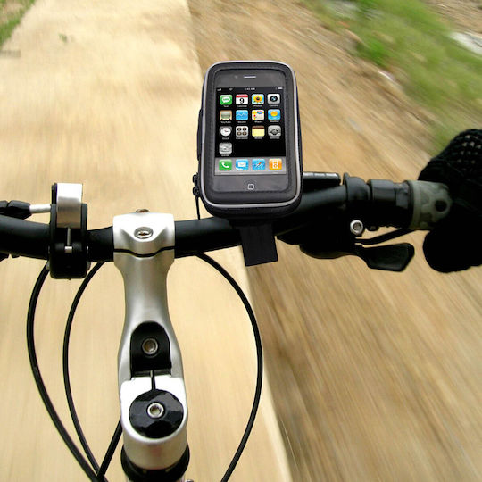 Akashi Fahrrad Motorrad Smartphone Halterung 4 '' bis 6,4 '' Wasserdicht 360 ° Schwarz