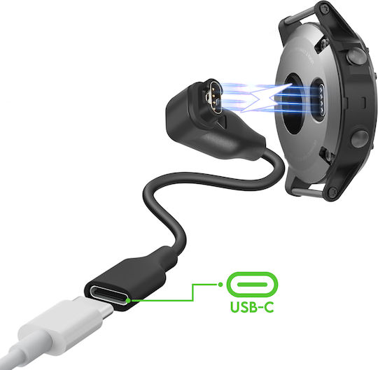 Adaptor Încărcător Avizar Usb-c Încărcător Ceas Garmin Negru