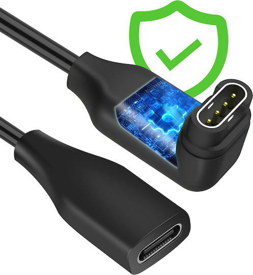 Adaptor Încărcător Avizar Usb-c Încărcător Ceas Garmin Negru