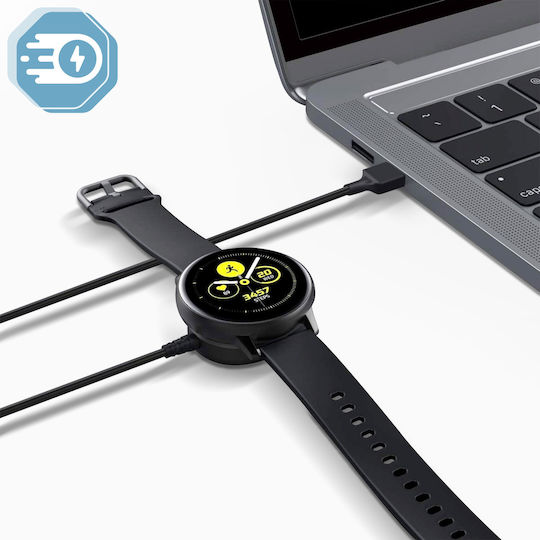 Samsung Galaxy Watch 4 Magnetic Charge Cable Secure Charge Black