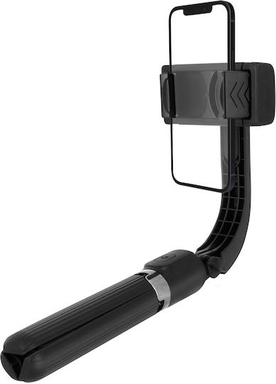Smartphone Stabilizer Boom Built-in Tripod Bluetooth Remote Control Black